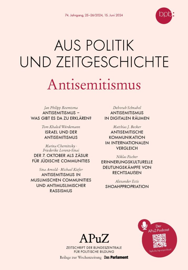 Cover: Aus Politik und Zeitgeschichte. Antisemitismus