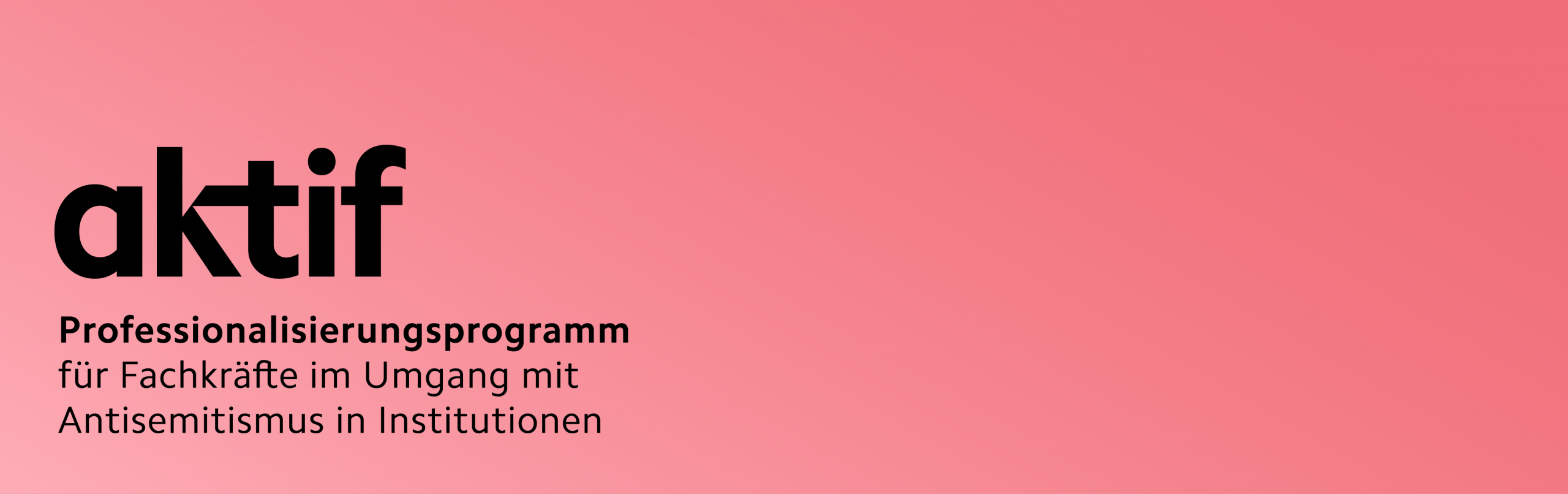 Banner mit Logo des Projekts "aktif"